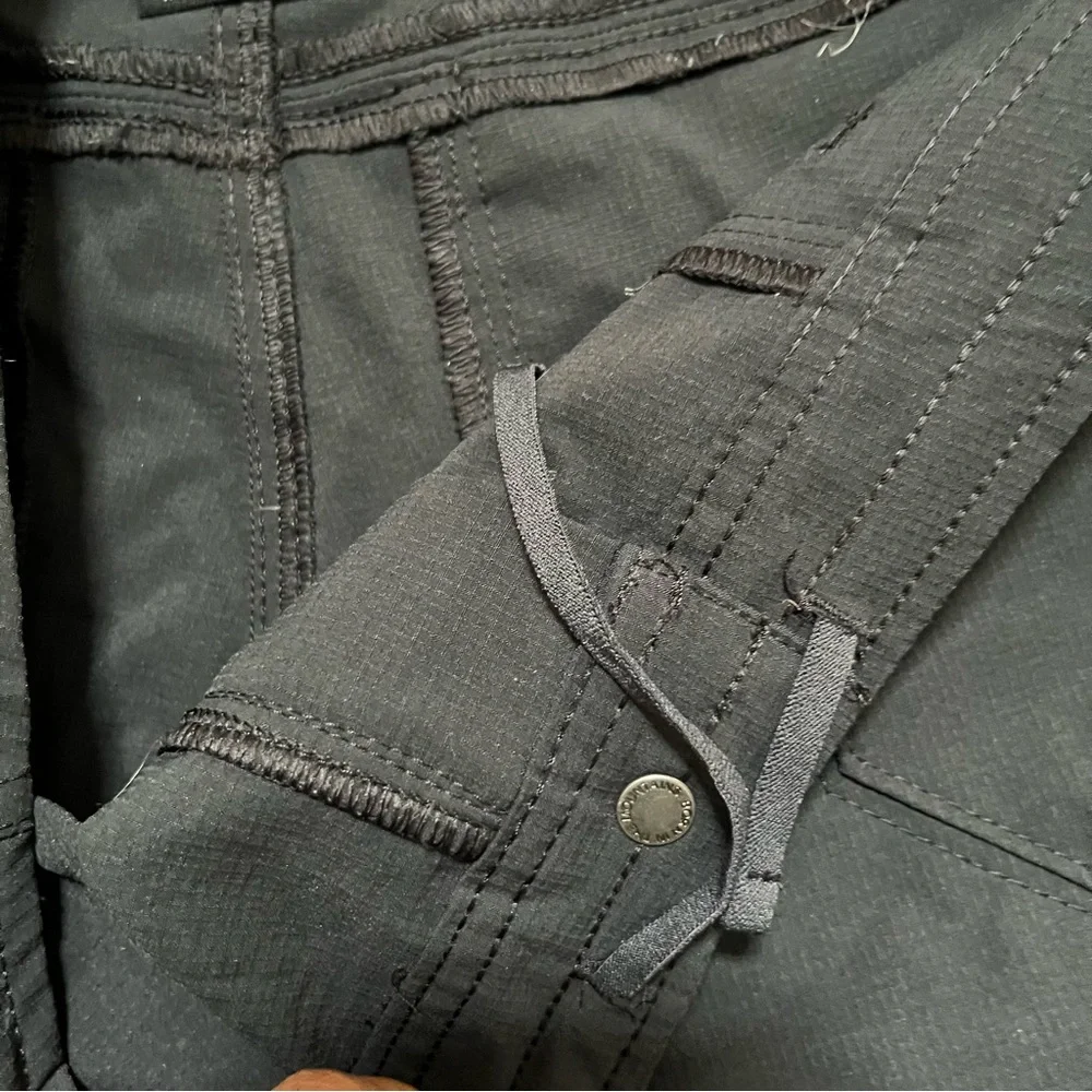 Kuhl womens 6297 horizon convertible drawstring Ripstop black outdoor pants 14 - Picture 5 of 12